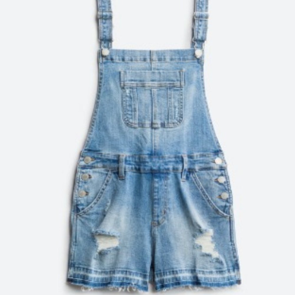 Never worn Judy Blue denim short overalls